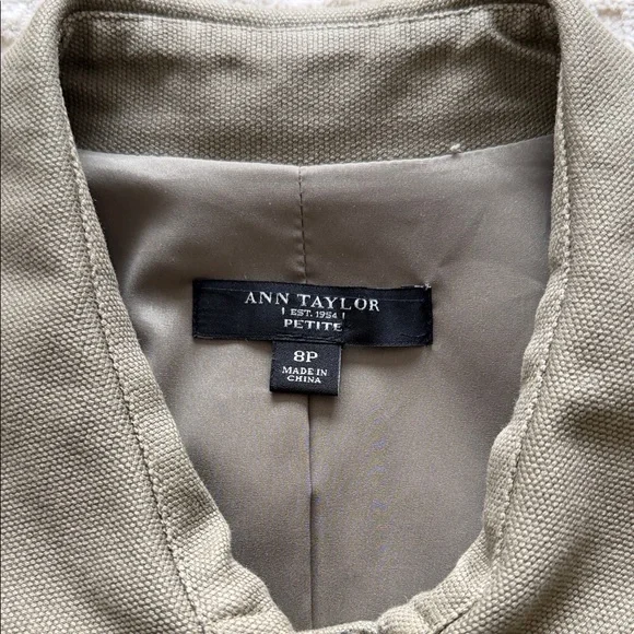Vintage Ann Taylor Khaki Utility Jacket - Picture 2 of 4